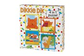 Puslespill - Bambolino Toys Dikkie Dik Puzzle 4in1 Gulv - 52016