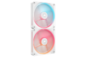 Kabinettvifte - Corsair iCUE LINK LX140-R 2-pack - Kabinettvifte - 140mm - Hvit med RGB-lys - 37 dBA - CO-9051056-WW