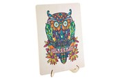 Puslespill - Creative Craft Group Wooden Jigsaw Puzzle Owl 133pcs. Tre - 400082