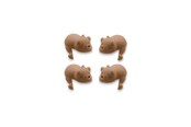 Babyutstyr - Nuuroo Tui silicone corner protector 4-pack  - Brown - NU455BR