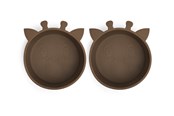 Babyutstyr - Nuuroo Alex silicone deep plate 2-pack - Acorn - NU119A