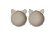 Babyutstyr - Nuuroo Alex silicone deep plate 2-pack - Cobblestone - NU120CS