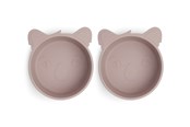 Babyutstyr - Nuuroo Alex silicone deep plate 2-pack  - Woodrose - NU120WR