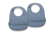 Babyutstyr - Nuuroo Tex silicone bib 2-pack  - Bering Sea - NU129BS