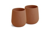 Babyutstyr - Nuuroo Abel silicone cup 2-pack - Caramel Café - NU366CC