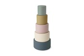 Babyleker - Nuuroo Vanja silicone stacking tower- Multi Mix - NU507