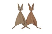 Babyutstyr - Nuuroo Ado cuddle cloth 2-pack - Light Brown / Sand - NU252LS