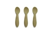 Babyutstyr - Nuuroo Ella silicone spoons 3-pack  - Olive Green - NU430OG