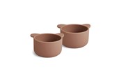 Babyutstyr - Nuuroo Rosa silicone snackbox 2-pack - Chocolate Malt - NU481