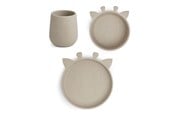 Babyutstyr - Nuuroo Judi silicone dinner set 3-pack - Cobblestone - NU124CS