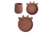 Babyutstyr - Nuuroo Judi silicone dinner set 3-pack - Mahogany - NU124M