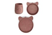 Babyutstyr - Nuuroo Judi silicone tableware 3-pack - Red Mix - NU293