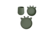 Babyutstyr - Nuuroo Judi silicone tableware 3-pack  - Dusty Green - NU378DG