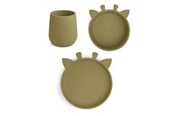 Babyutstyr - Nuuroo Judi silicone tableware 3-pack -  Olive Green - NU429OG