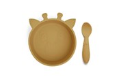 Babyutstyr - Nuuroo Elia silicone tableware 2-pack - Dusty Yellow - NU442DY