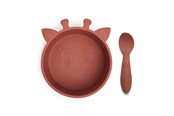 Babyutstyr - Nuuroo Elia silicone tableware 2-pack - Mahogany - NU442M