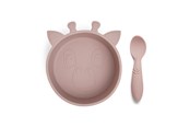 Babyutstyr - Nuuroo Elia silicone tableware 2-pack  - Woodrose - NU442WR