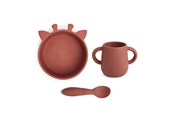 Babyutstyr - Nuuroo Ebba silicone tableware 3-pack - Mahogany - NU443M