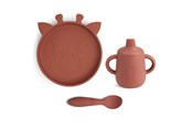 Babyutstyr - Nuuroo Elke silicone tableware 3-pack- Mahogany - NU446M