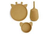 Babyutstyr - Nuuroo Dian silicone tableware 3-pack - Dusty Yellow - NU447DY