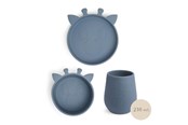 Babyutstyr - Nuuroo Bo silicone tableware 3-pack - Bering Sea - NU449BS