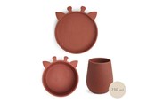 Babyutstyr - Nuuroo Bo silicone tableware 3-pack - Mahogany - NU449M