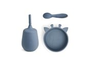 Babyutstyr - Nuuroo Blue silicone tableware 3-pack  - Bering Sea - NU450BS