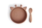 Babyutstyr - Nuuroo Elia silicone tableware 2-pack - Chocolate Malt - NU484