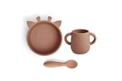 Babyutstyr - Nuuroo Ebba silicone tableware 3-pack  - Chocolate Malt - NU485