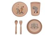 Babyutstyr - Nuuroo Marius dinner set 5-pack - Rose Dust - NU578RD