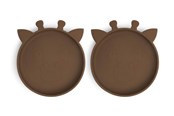 Babyutstyr - Nuuroo Akila silicone plate 2-pack -  Acorn - NU117A