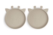 Babyutstyr - Nuuroo Akila silicone plate 2-pack -  Cobblestone - NU117CS