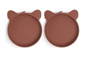 Babyutstyr - Nuuroo Akila silicone plate 2-pack -  Mahogany - NU118M