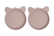 Babyutstyr - Nuuroo Akila silicone plate 2-pack -  Woodrose - NU118WR