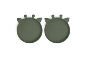 Babyutstyr - Nuuroo Akila silicone plate 2-pack  - Dusty Green - NU371DG