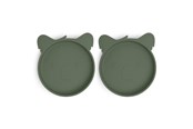 Babyutstyr - Nuuroo Akila silicone plate 2-pack  - Dusty Green - NU372DG