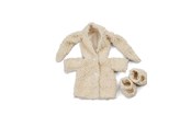 Dukker, Bamser & Utstyr - Smallstuff Doll Clothing Shoes & Bouclé Coat with bunny ears - 40010-40