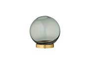 Dekorasjon - AYTM - GLOBE vase with stand Ø10cm - Forest/Gold - 500420564010