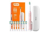 Elektrisk tannbørste - Bitvae Elektrisk tannbørste Sonic toothbrush with tips set holder and case D2 (pink) - D2Pink+holder+case