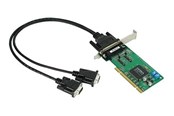 Nettverksadapter - Moxa Serial Port Card 2xDB9male RS-422/485 PCI - CP132UL