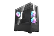 Kabinett - Darkflash DS900 AIR computer case (black) + 6 ARGB - Kabinett - Miditower - Svart - DS900 Air Black + fa