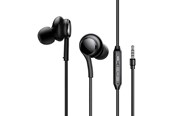 Hodetelefoner - Joyroom Wired Earphones JR-EW02 Half in Ear (Black) - JR-EW02 Black