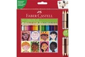 Skrive- & Tegneverktøy - Faber Castell Triangular Colour Pencils 24 pcs + 3 skin colours - 511515