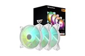 Kabinettvifte - Darkflash Computer Fan Set ARGB C6 3in1 120x120 (white) - Hvit - C6 3in1 White