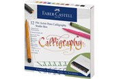 Skrive- & Tegneverktøy - Faber Castell Pitt Artist Pen Calligraphy (12 pcs) - 167512