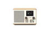 DAB, nettverks- og klokkeradio - PURE Classic H4 - Cotton - White/Oak - DAB+/FM - Mono - Hvit - 252982