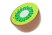 Treleker - Bigjigs Wooden Half Kiwi per piece - BJF120