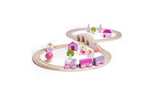 Treleker - Bigjigs Wooden Train Set - Pink 40pcs. - BJT022