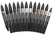 Skrive- & Tegneverktøy - Winsor & Newton Promarker Brush Neutral (12+1 pcs) - 837444