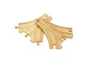 Treleker - Bigjigs Wooden Rails - 3-way Split 2 pcs. - BJT103